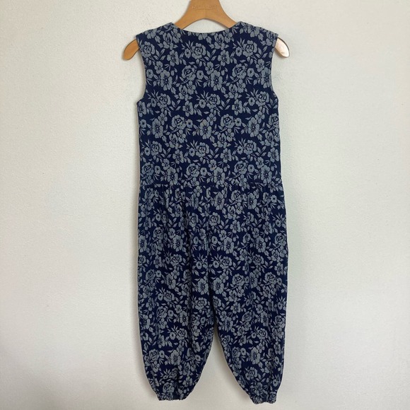 Vintage 90s Laura Ashley Style Jumpsuit // Size Small‎ - Picture 3 of 6